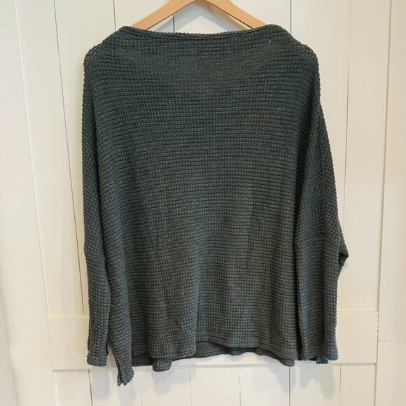 Flawless Waffle Knit Long Sleeve Top XS/S Soft Cozy Stretch - Picture 2 of 6